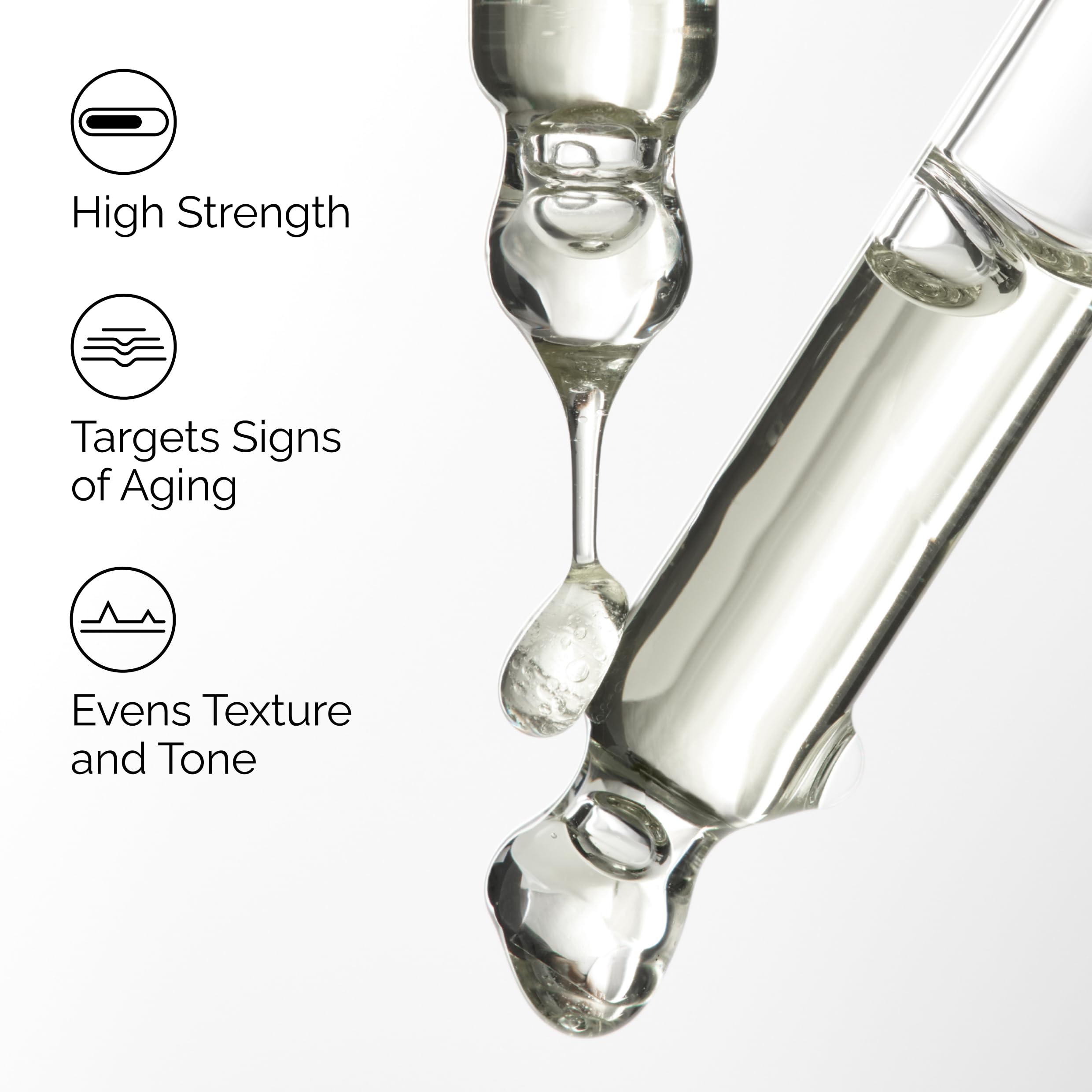 Close-up of The Ordinary Retinol 1% in Squalane texture showing a silky, moisturized feel.