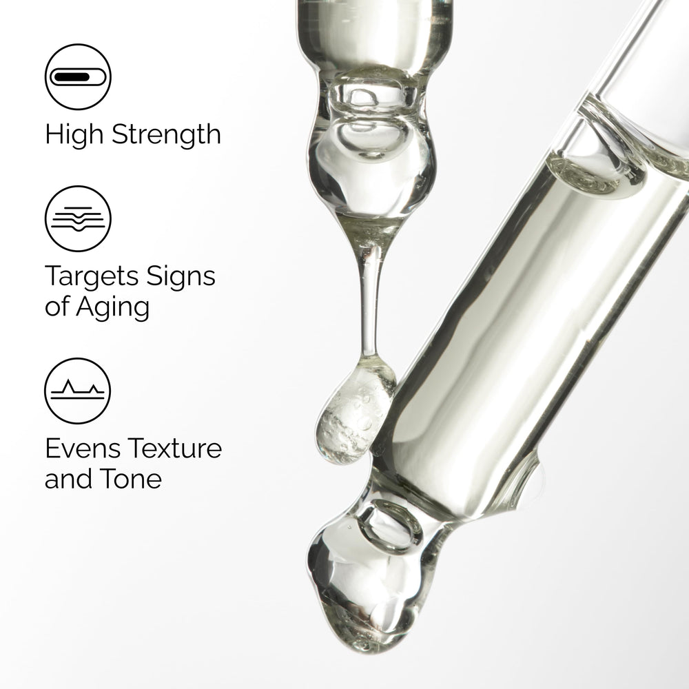 Close-up of The Ordinary Retinol 1% in Squalane texture showing a silky, moisturized feel.