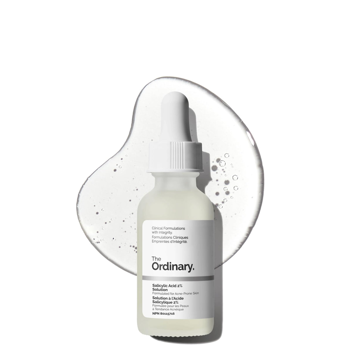 The Ordinary Salicylic Acid 2% Solution bottle shows pore-targeted exfoliation for clearer pores.