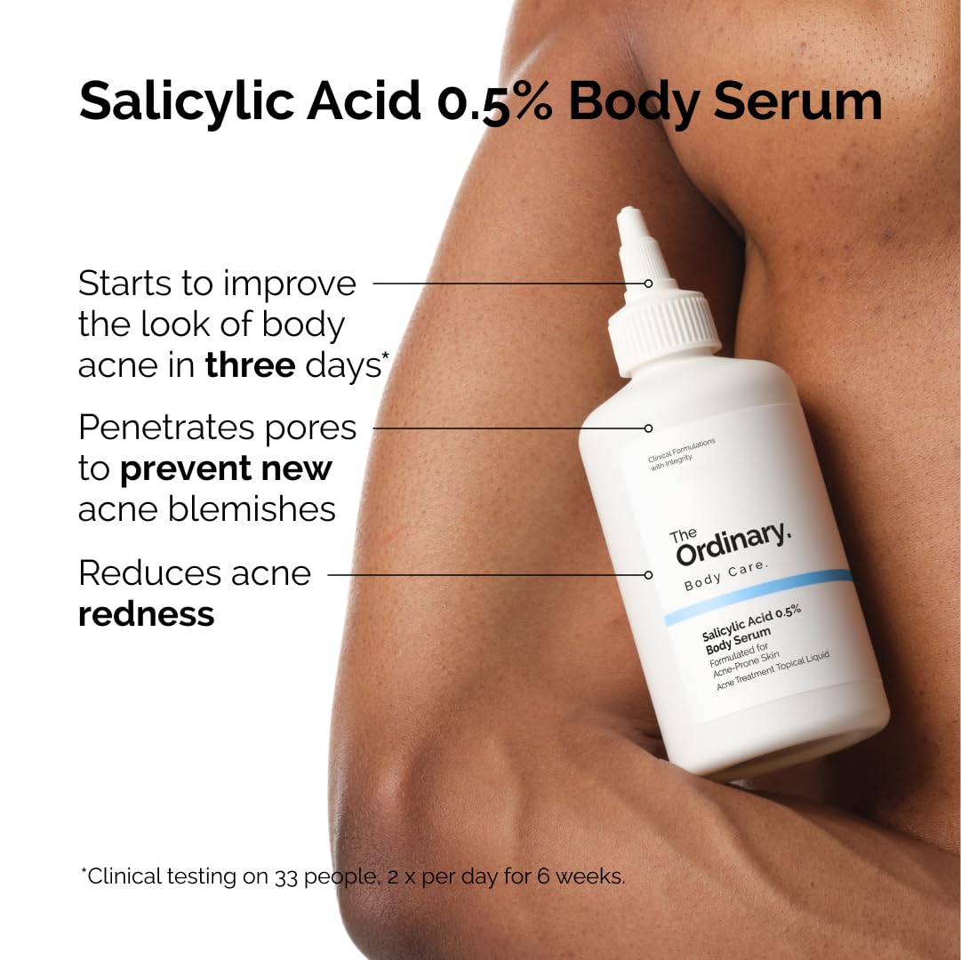 Textura ligera del serum corporal para exfoliación suave y cómoda.