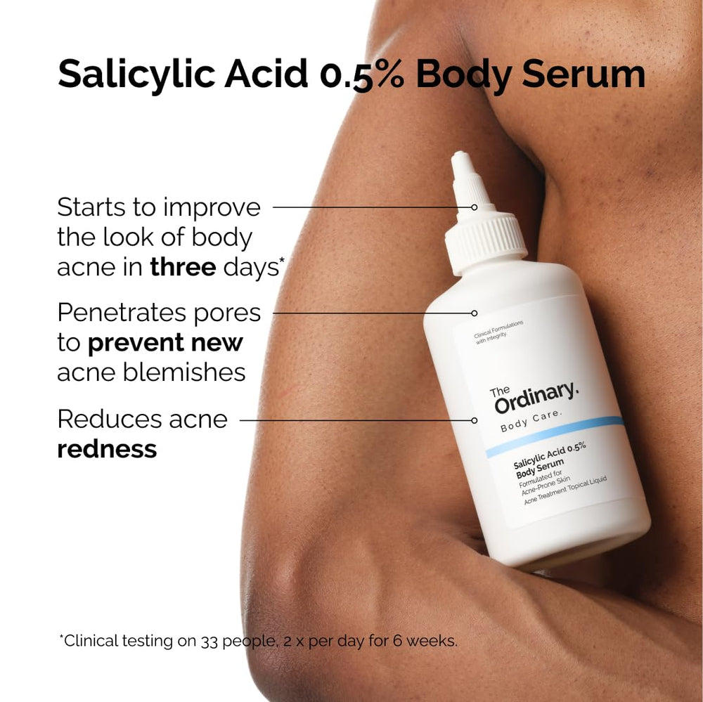 Textura ligera del serum corporal para exfoliación suave y cómoda.
