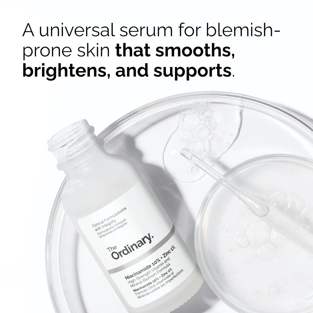 The Ordinary caffeine solution bottle highlights eye-area refreshment and focus