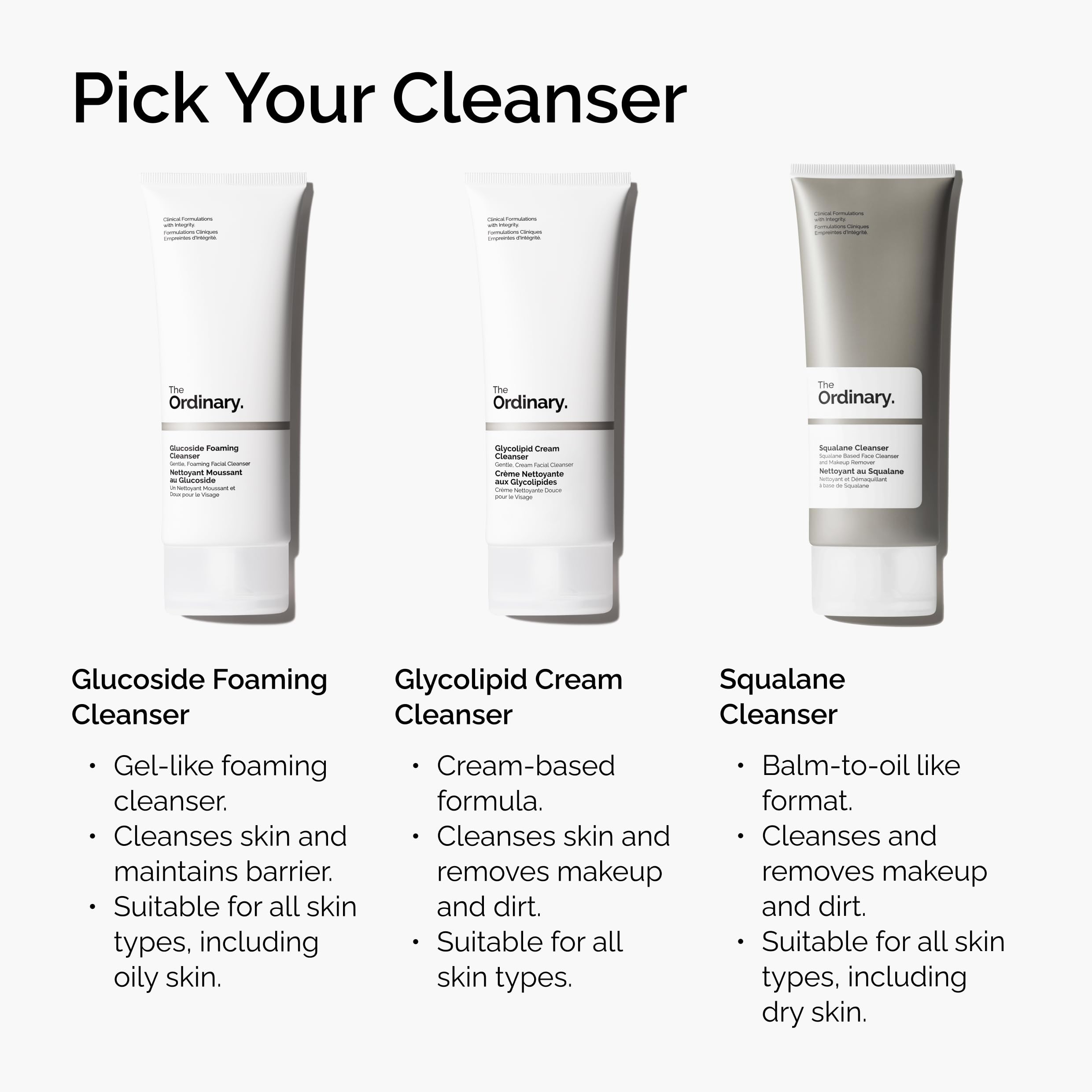 The Ordinary Squalane Cleanser: piel hidratada tras cada uso, apto para uso diario.