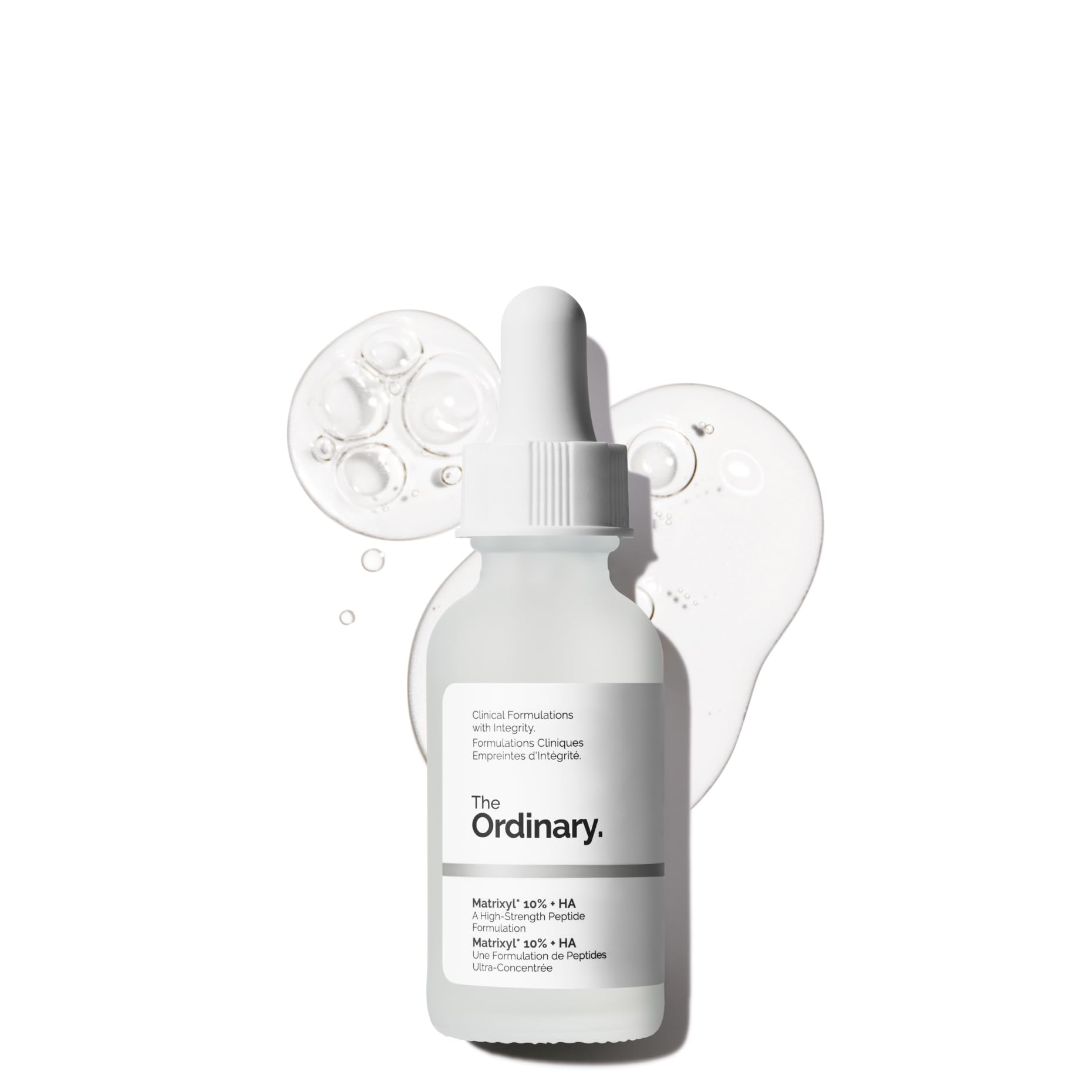 The Ordinary Matrixyl 10% + HA, botella del suero, hidrata y ayuda a la firmeza.
