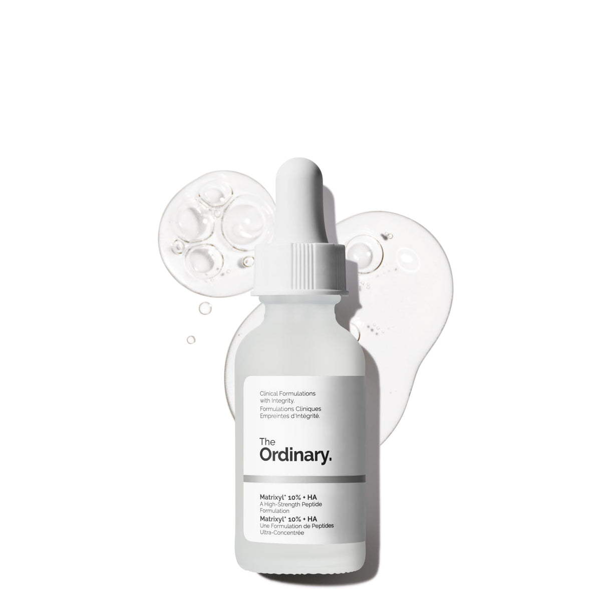 The Ordinary Matrixyl 10% + HA, botella del suero, hidrata y ayuda a la firmeza.