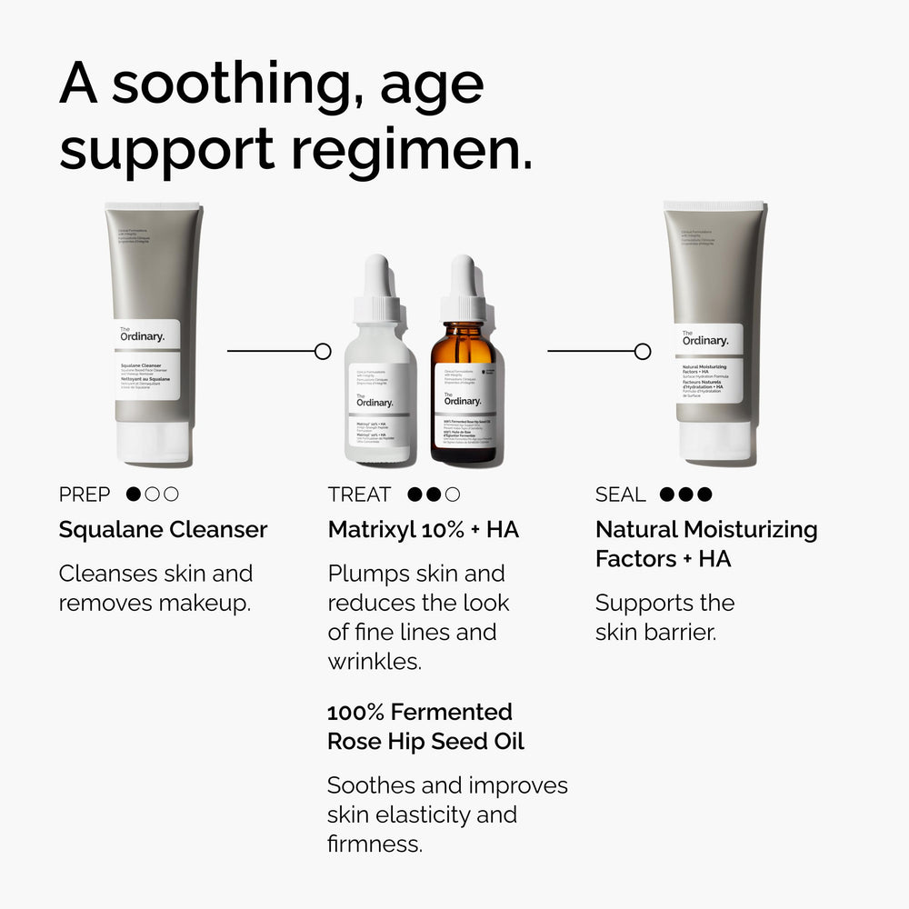 The Ordinary Matrixyl 10% + HA, aporta hidratación profunda para piel suave.