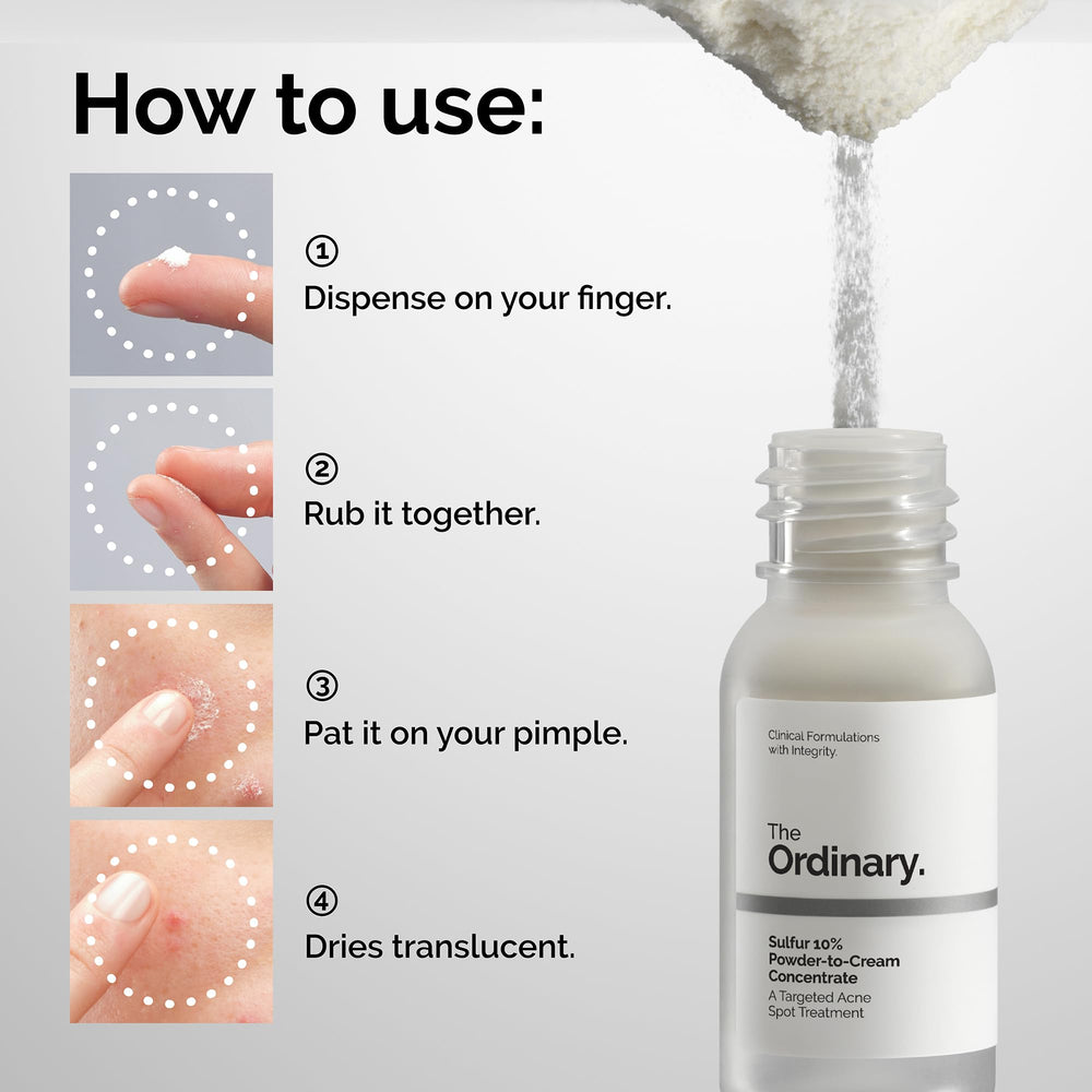 The Ordinary emulsión-ligera que se forma al aplicar sobre la piel.
