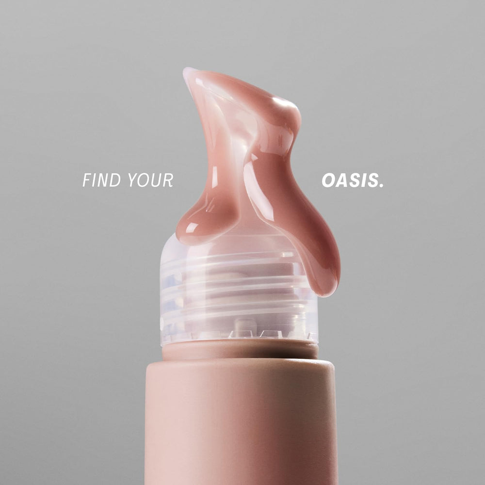 The Outset Lip Oasis vegan and gluten-free label on packaging.