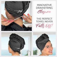 THE PERFECT HAIRCARE: toalla para plopping con microfibra suave y envolvente