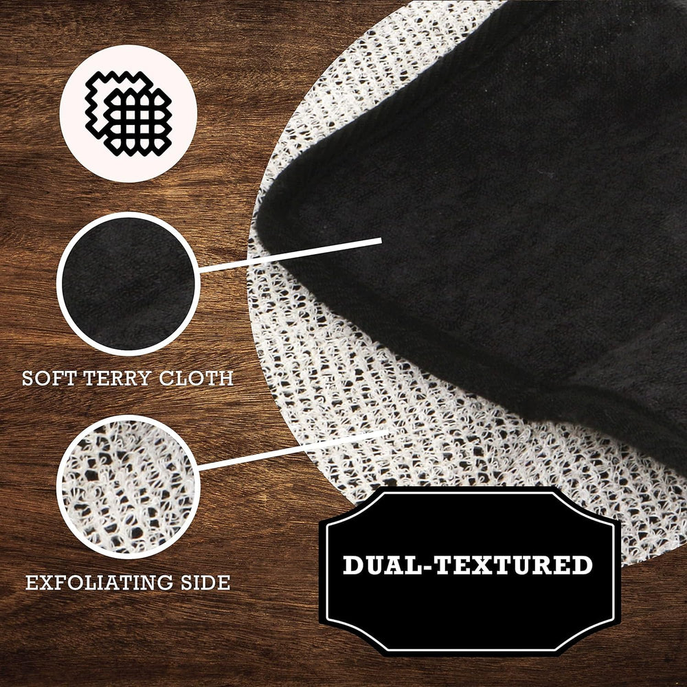 The Rustic Man textured surface buffing away dead skin for a refreshed feel.