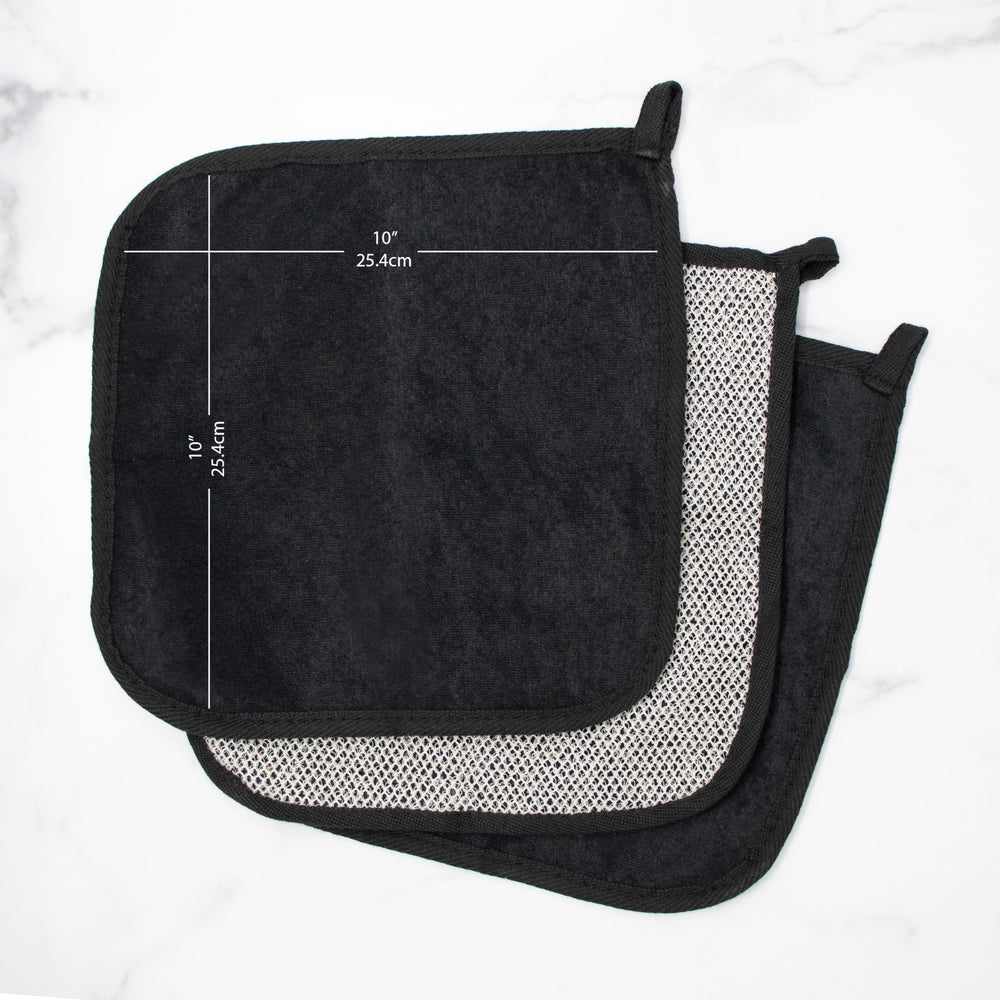 The Rustic Man wash cloths soft-side for gentle cleansing after shaving.