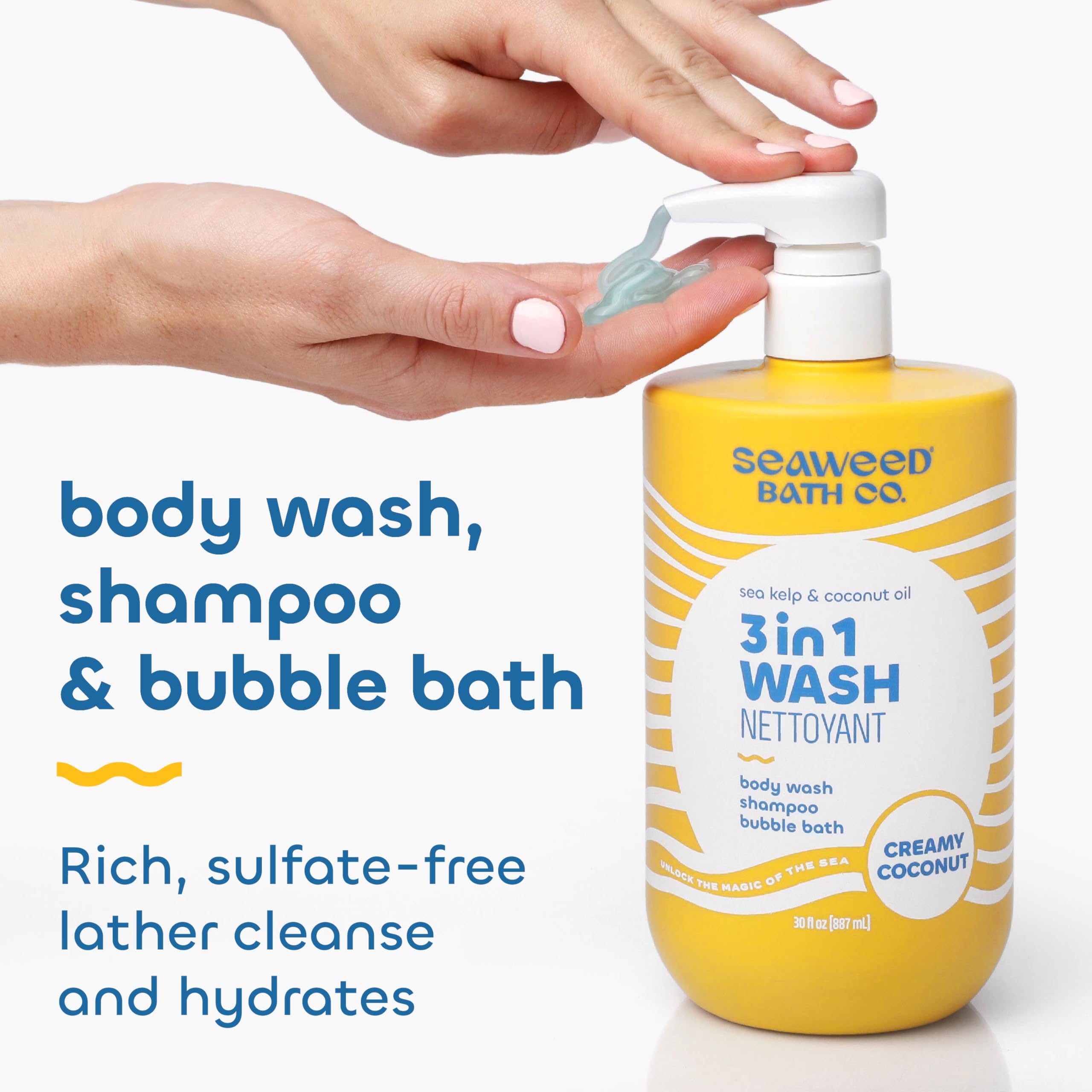 The Seaweed Bath Co espuma de ducha espumosa para limpieza suave