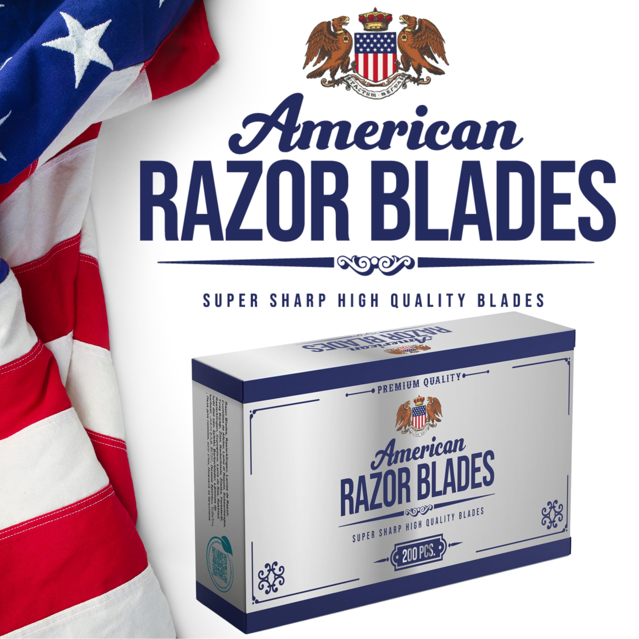 The Shave Factory American Razor Blades double-edge blade in action