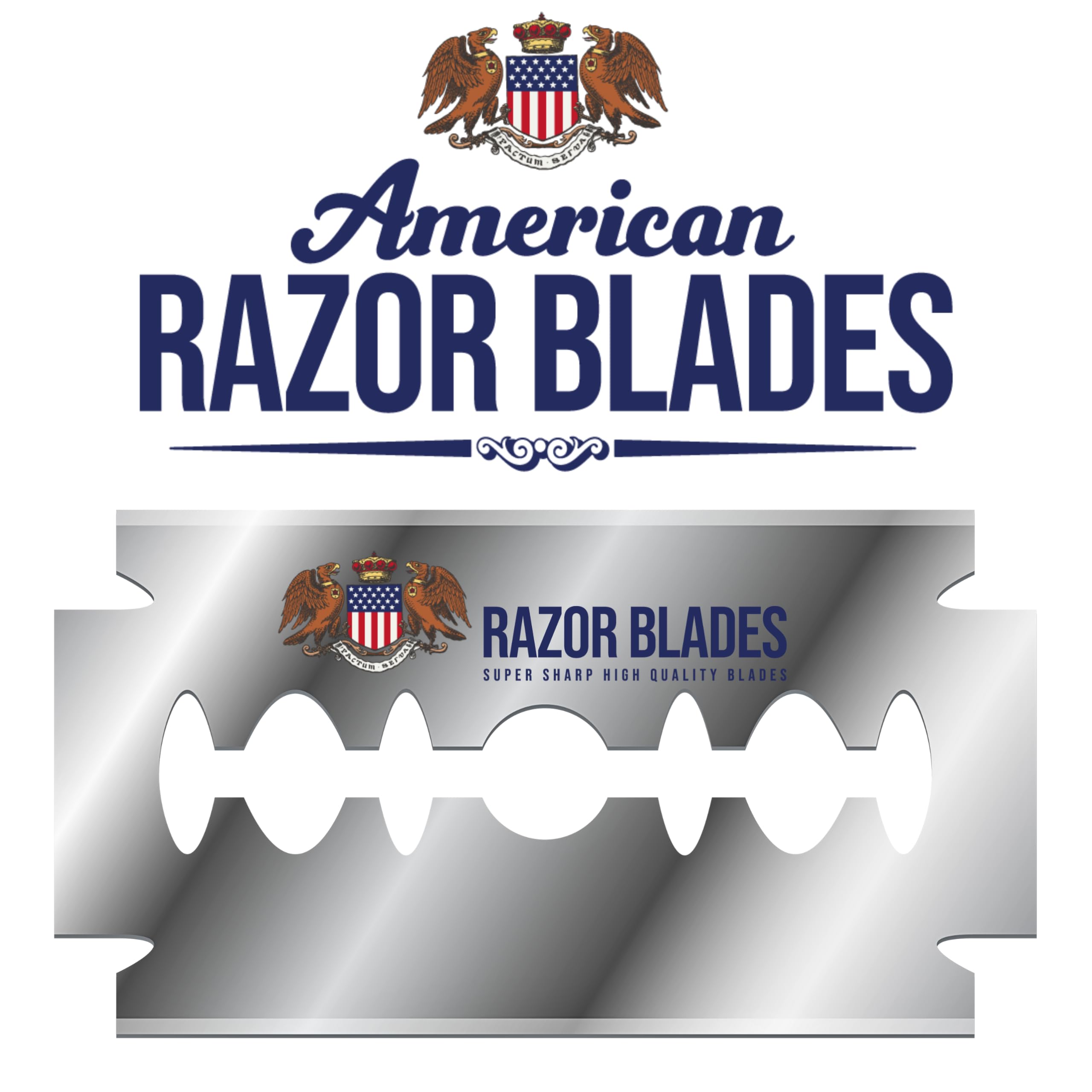 The Shave Factory American Razor Blades vintage design evokes classic grooming craftsmanship