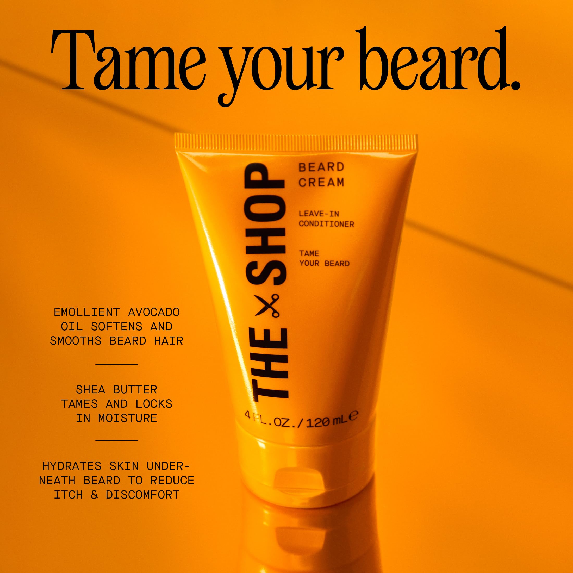 The Shop beard care routine setup shows daily grooming steps