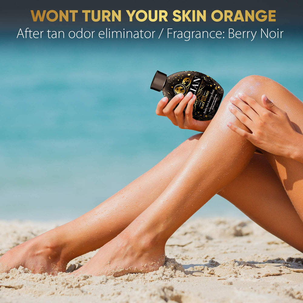 Odor-block technology in The Sicilian 200X Dark Bronzer for fresh after-tan feel