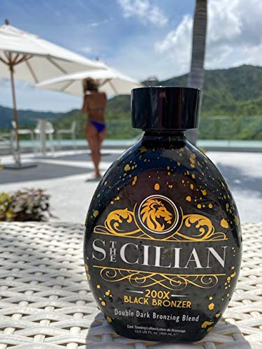 The Sicilian 200X Dark Bronzer packaging highlighting premium quality