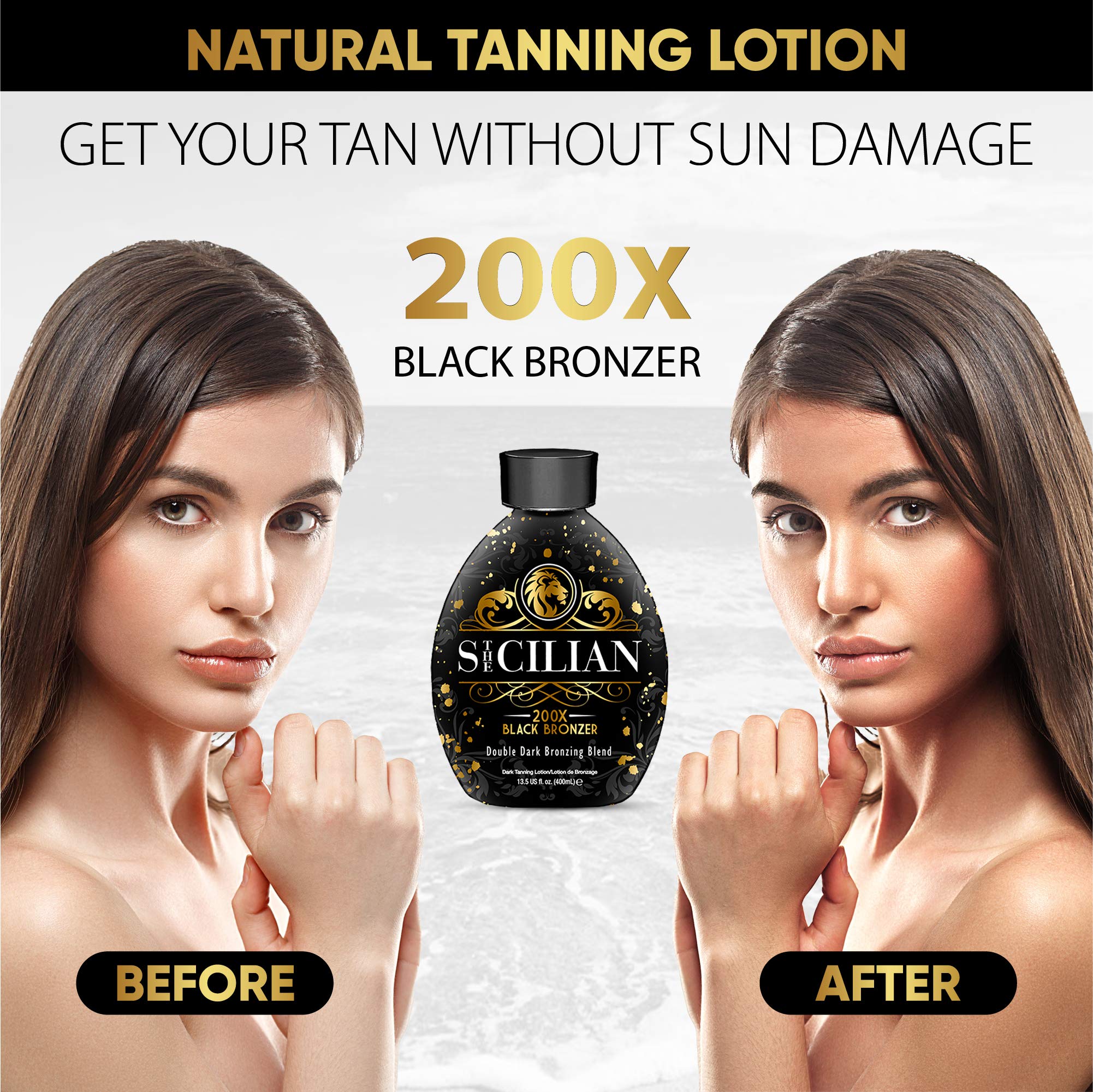 Walnut and macadamia oils in The Sicilian 200X Dark Bronzer nourish and soften skin
