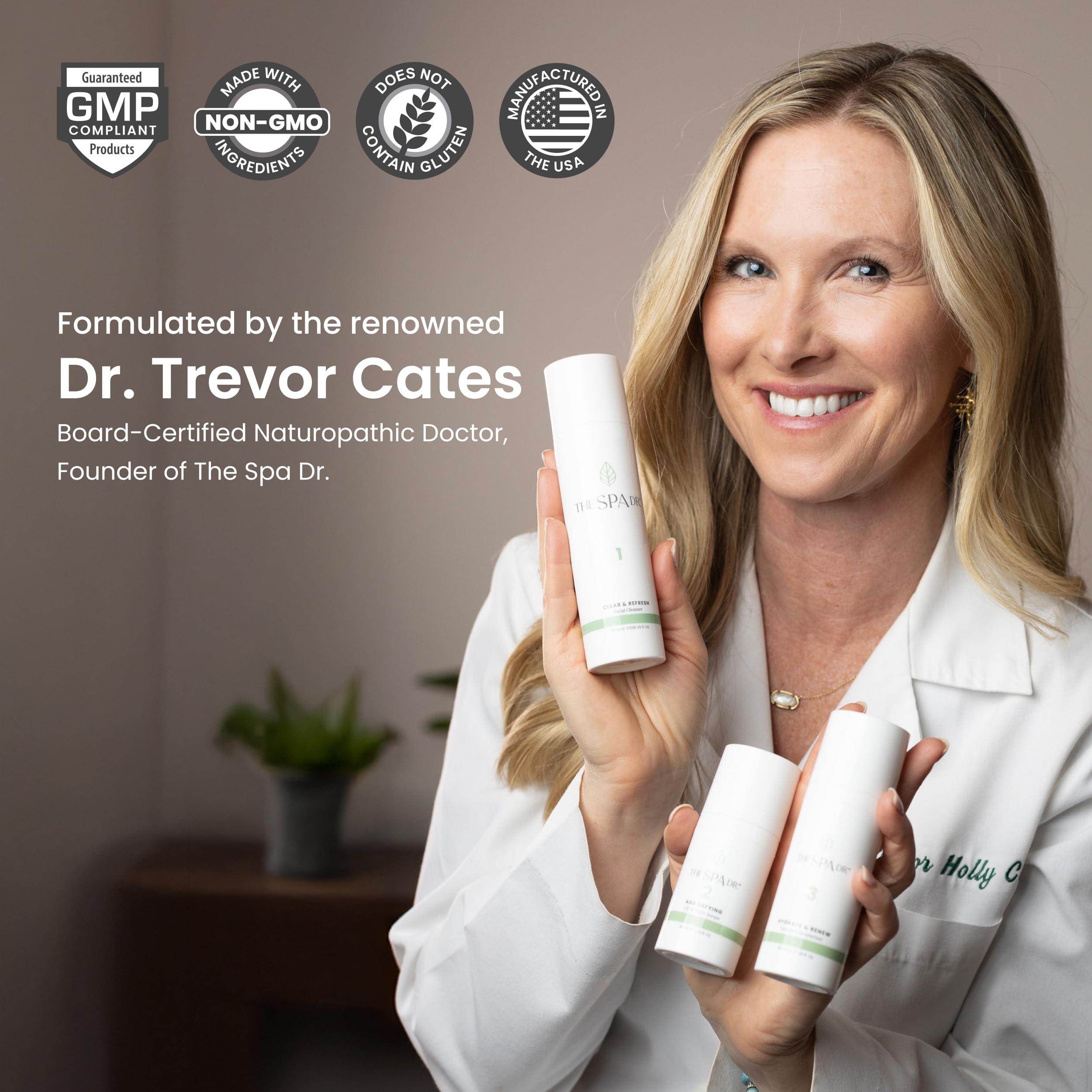 The Spa Dr Antioxidant Serum packaging box emphasizing organic formula