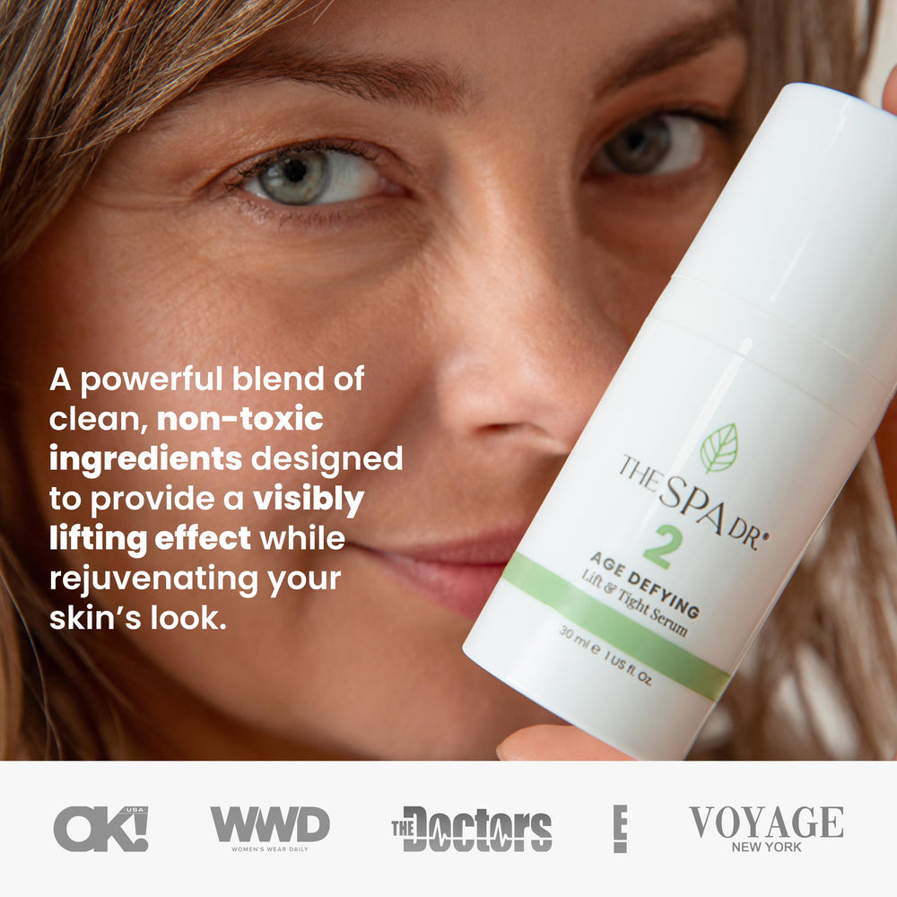 The Spa Dr Antioxidant Serum texture swirl highlighting light hydration