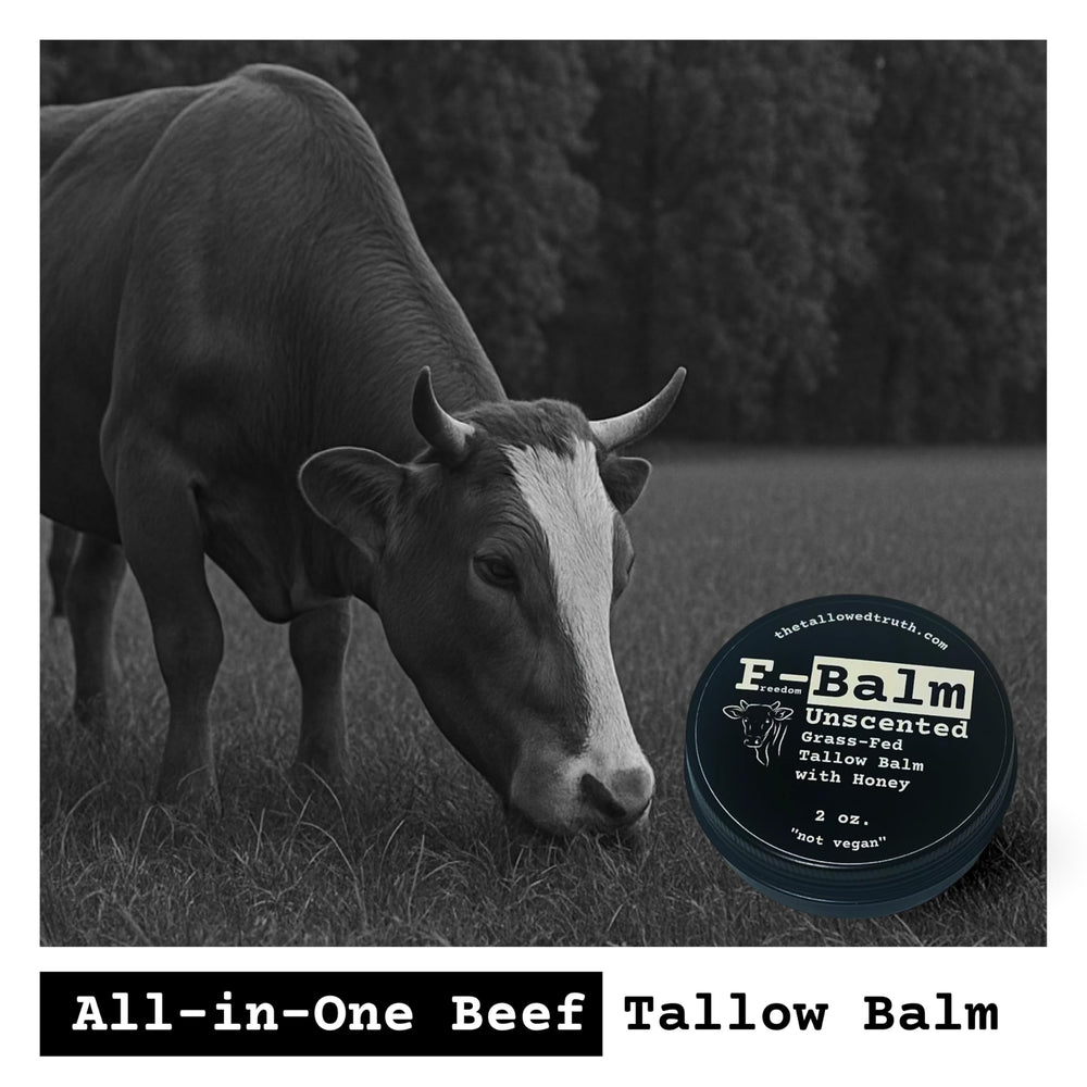 The Tallowed Truth F-Balm face application demonstrates daily hydration