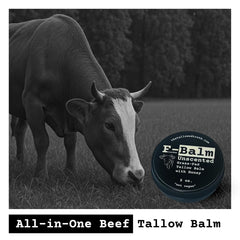 The Tallowed Truth F-Balm face application demonstrates daily hydration