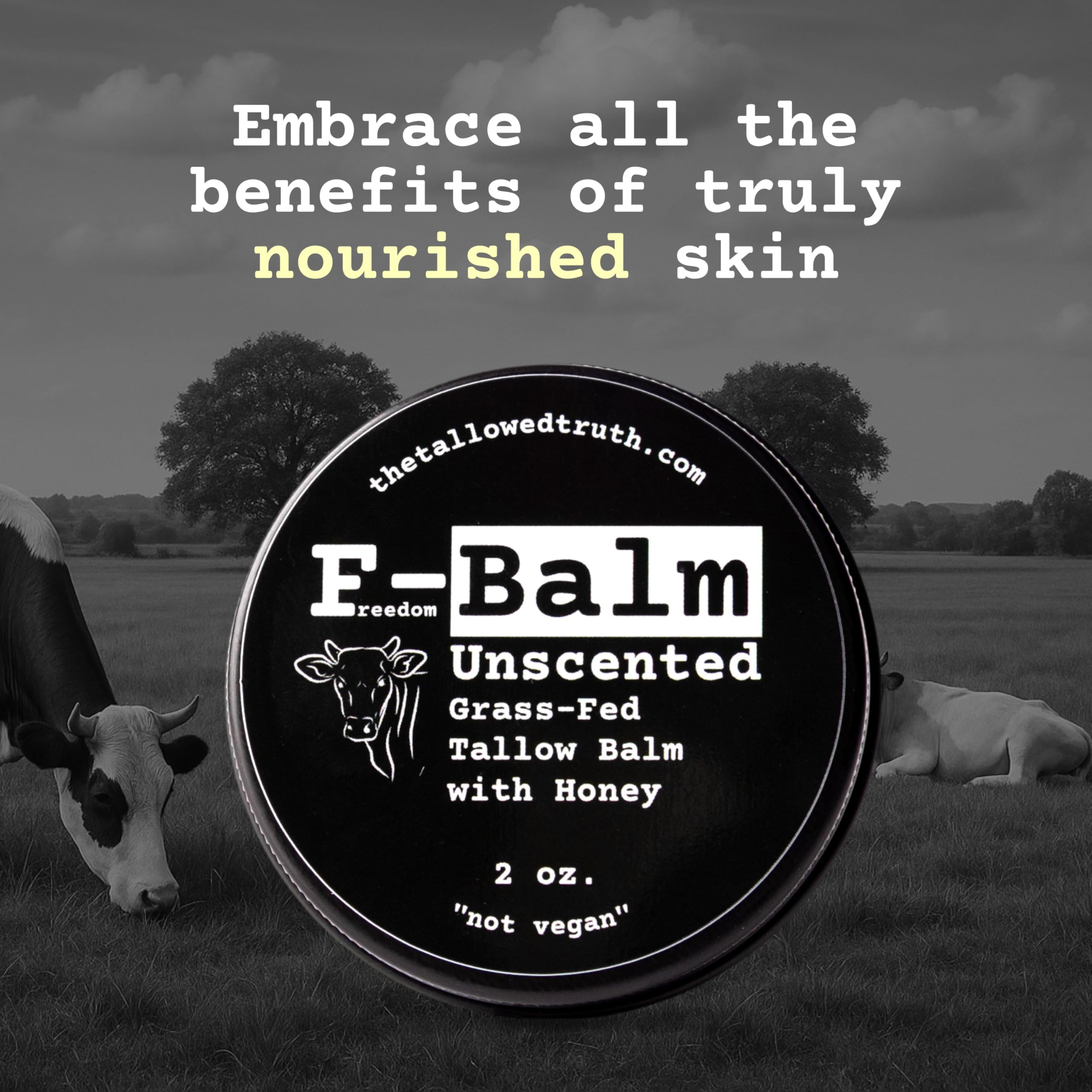 The Tallowed Truth F-Balm hands and body use for everyday moisture