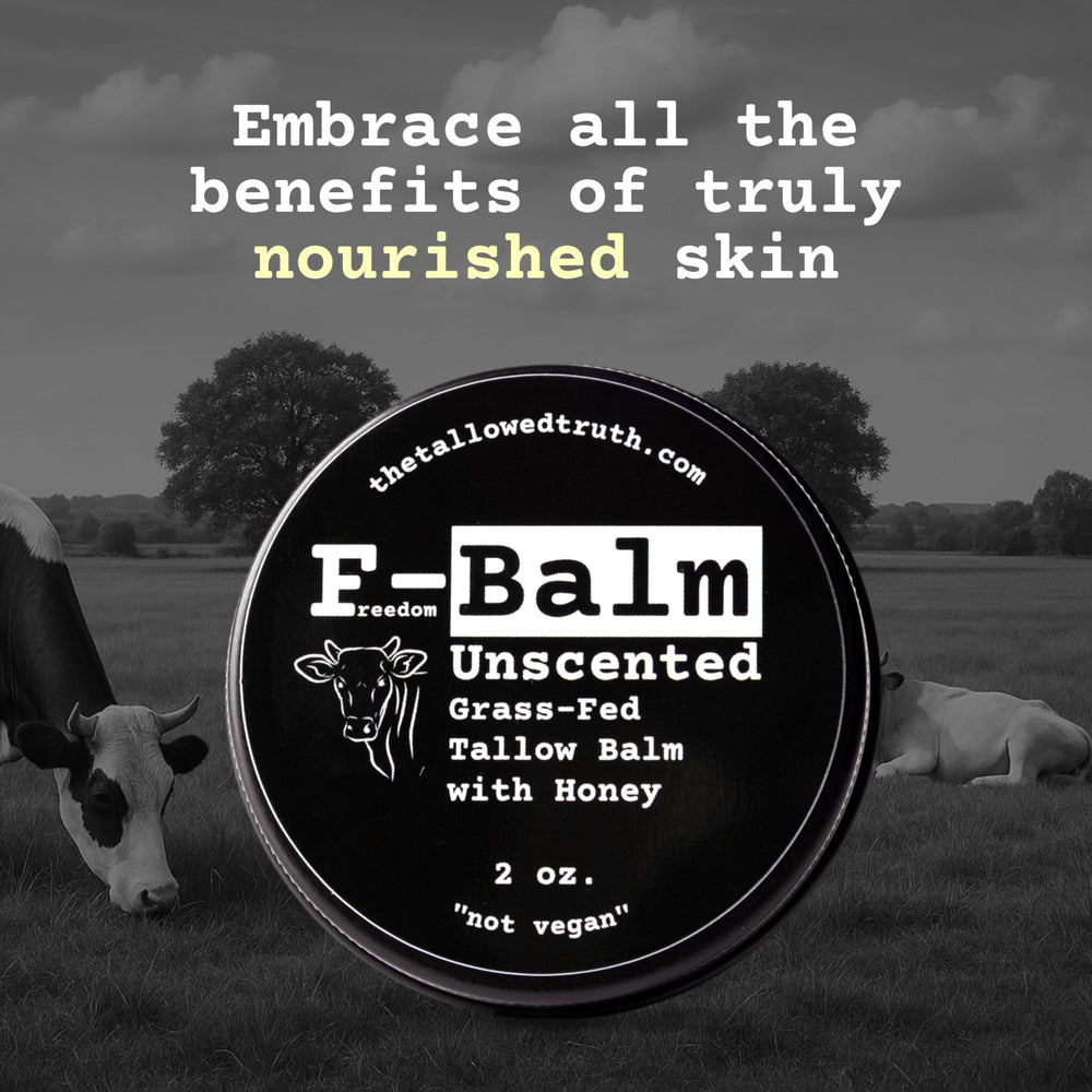 The Tallowed Truth F-Balm hands and body use for everyday moisture
