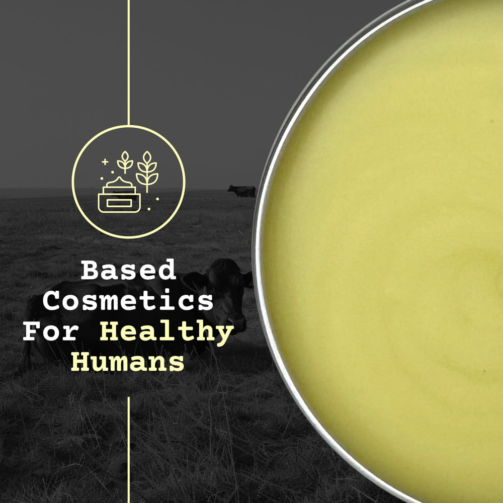 The Tallowed Truth F-Balm Canadian-sourced tallow with clean packaging.