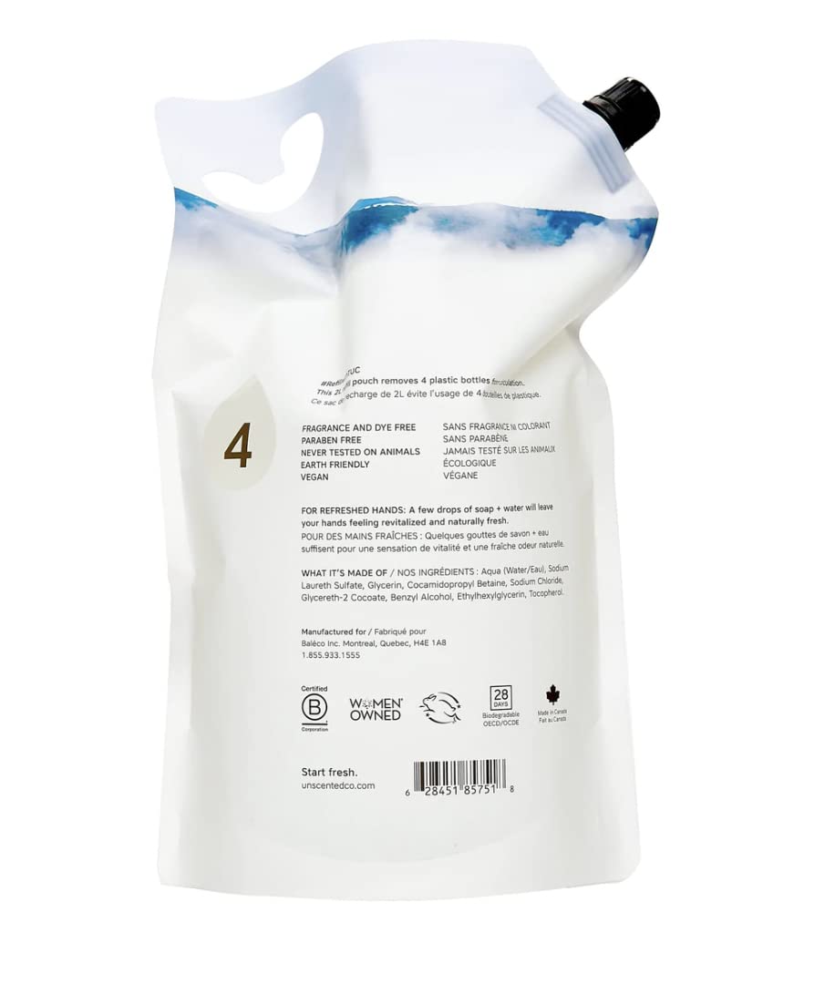The Unscented Company B Corp certification logo reflecting ethical practices.