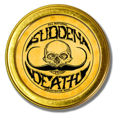 The Vintage Grooming Co Sudden Death wax tin for strong on-the-go hold.