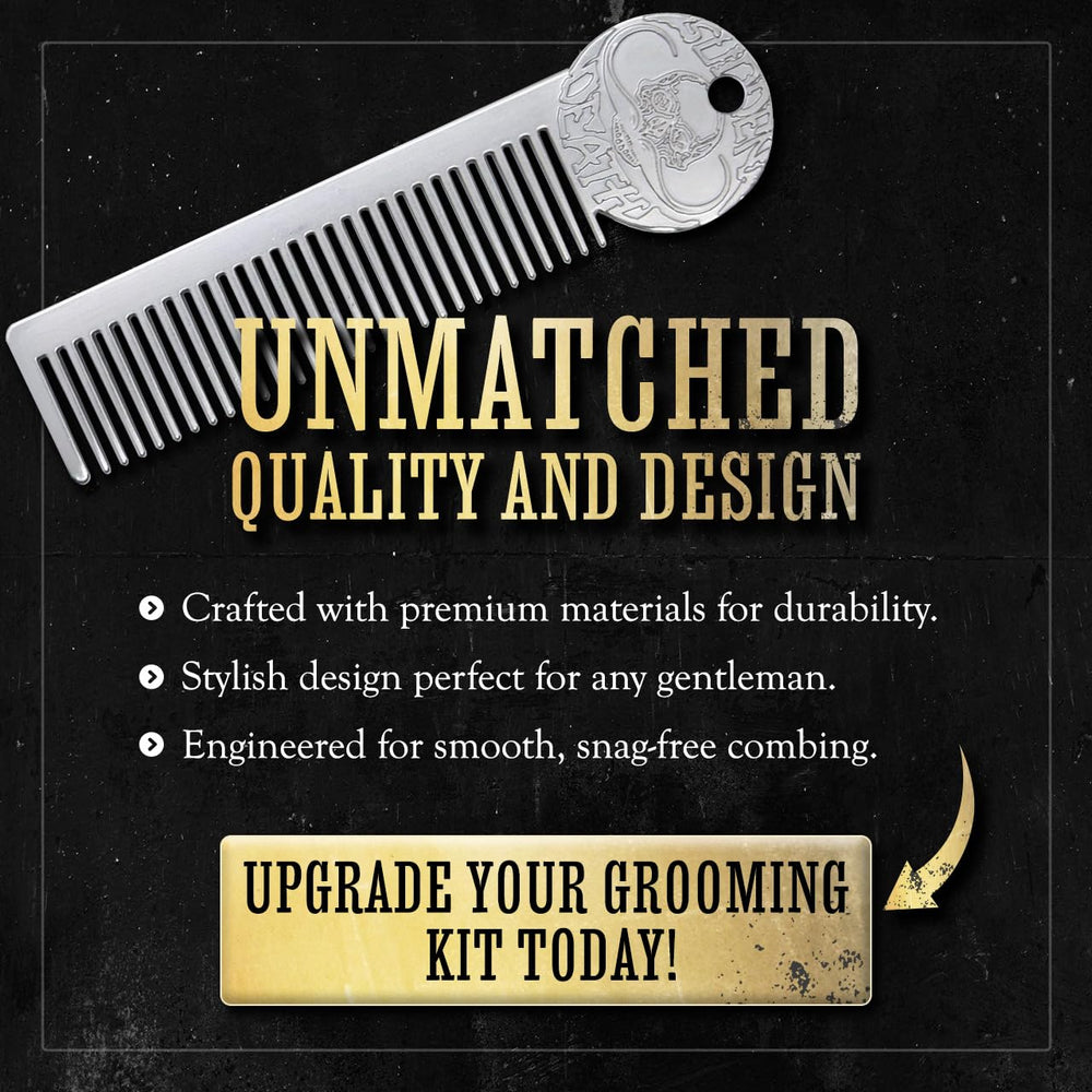 The Vintage Grooming Co. Sudden Death wax application demonstrates easy use.