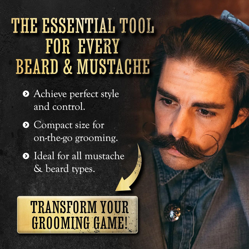 The Vintage Grooming Co. wax holds in humidity and wind.