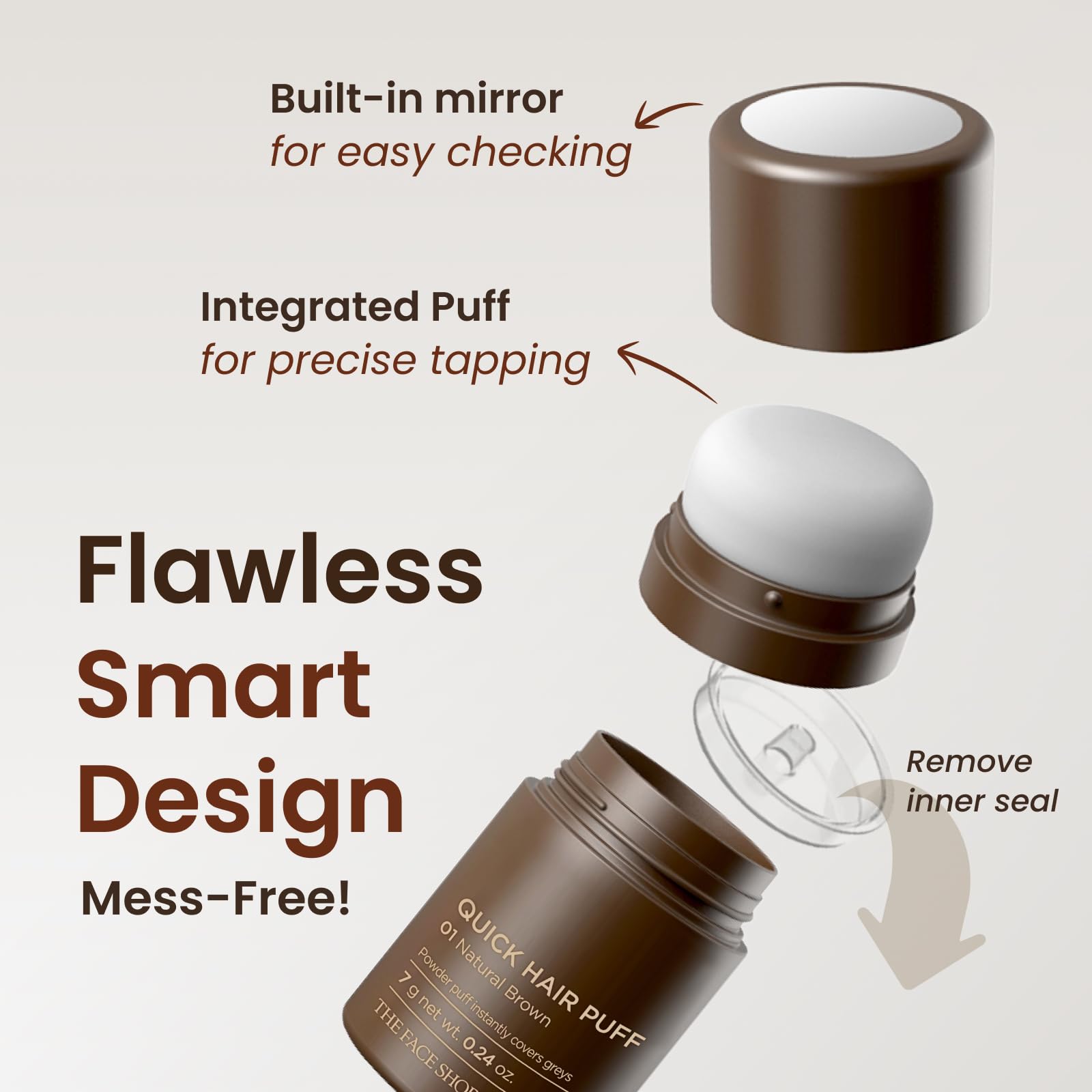 Waterproof texture image communicates lasting coverage even in humid or rainy conditions.