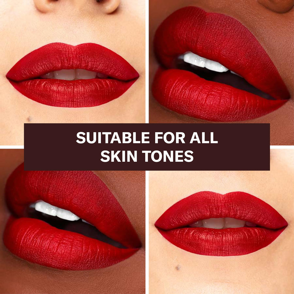 Labial líquido The Lip Bar Bawse Lady se desliza suave como brillo y seca mate