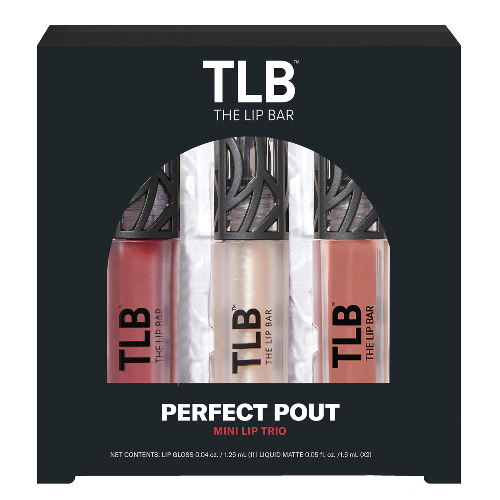 The Lip Bar Perfect Pout Mini Trio Bawse Lady líquido mate para labios cómodos y duraderos