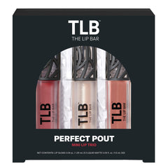 The Lip Bar Perfect Pout Mini Trio Bawse Lady líquido mate para labios cómodos y duraderos
