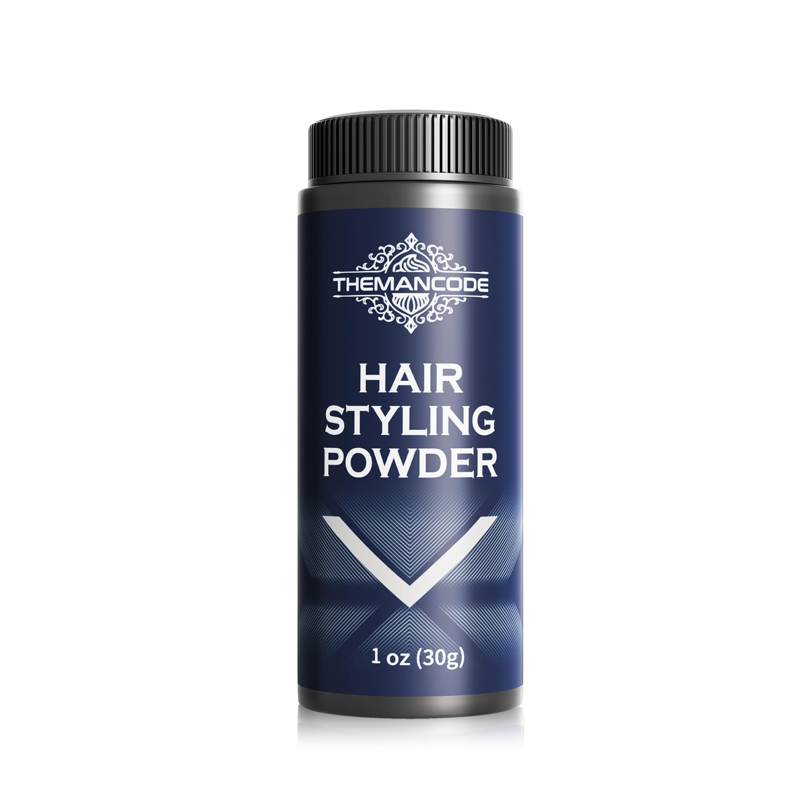 THEMANCODE texture powder bottle offers lightweight volume for natural styling.