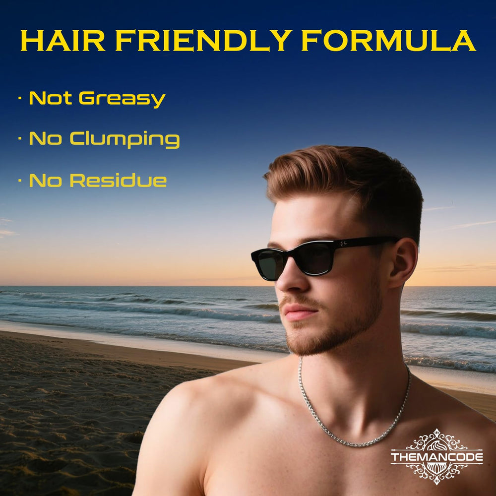 THEMANCODE texture powder matte finish for natural, non-glossy hair.