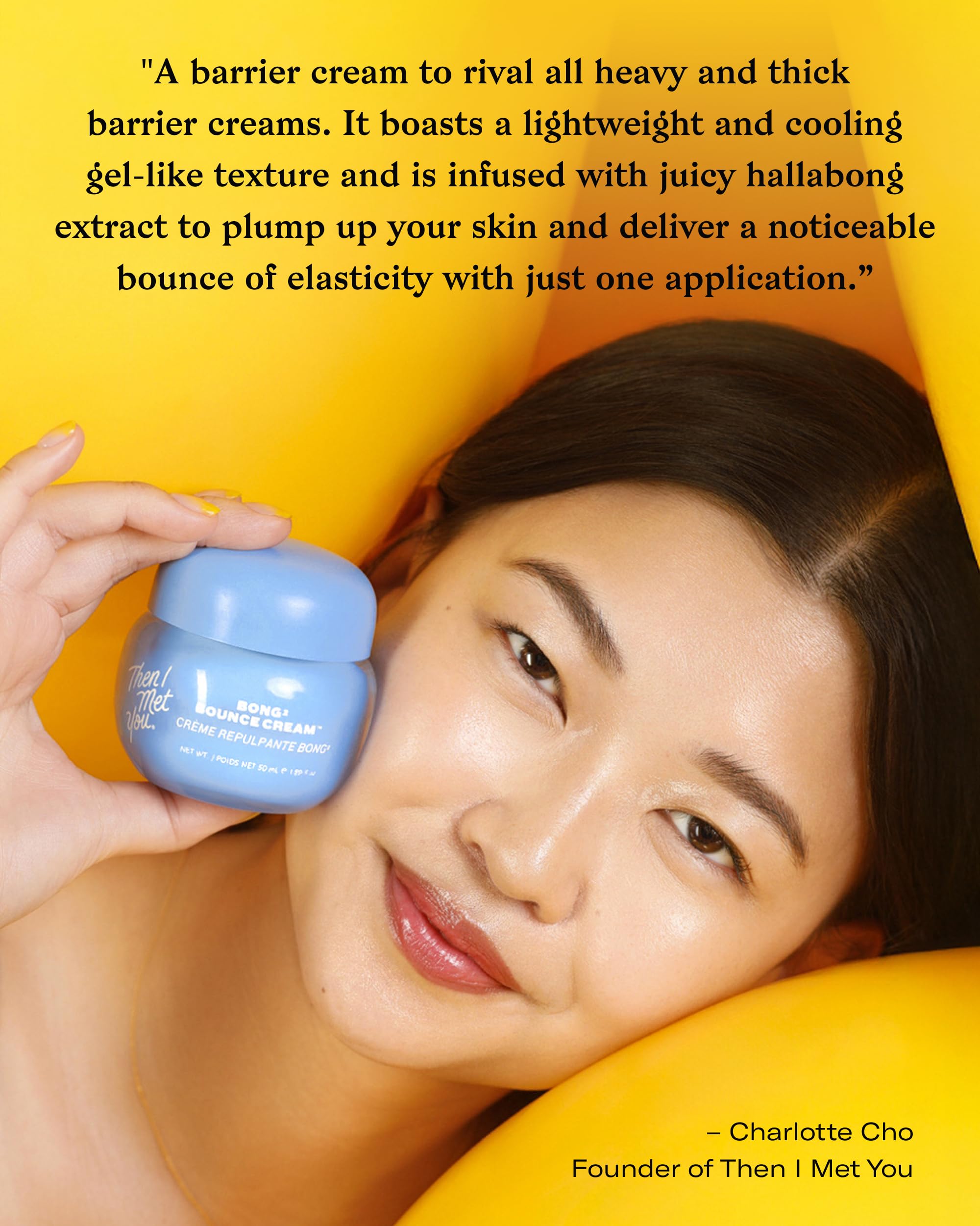 Then I Met You Bong² Bounce Cream TSA-friendly packaging for travel.