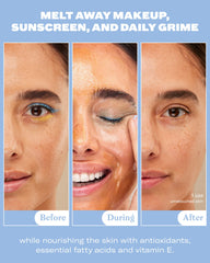 Then I Met You Living Cleansing Balm emulsiona con agua para enjuague suave y sin residuo.