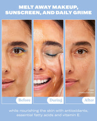 Then I Met You Living Cleansing Balm massage on face with water emulsifies effectively.