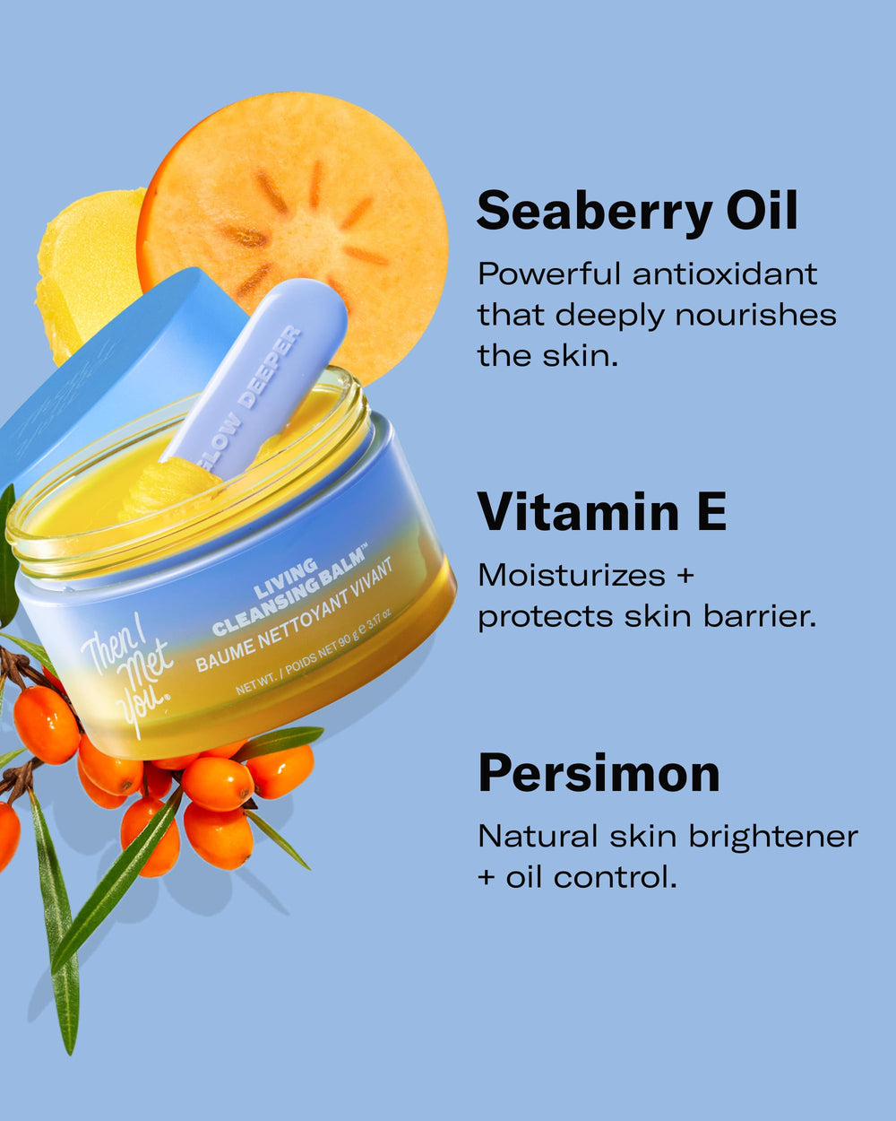 Then I Met You Living Cleansing Balm rinse leaves a clean residue-free finish.