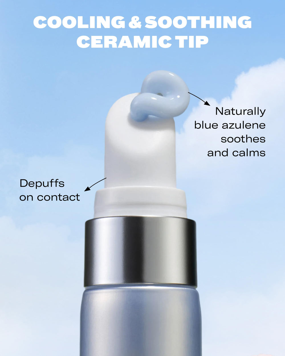 Then I Met You snail mucin eye cream helps reduce puffiness with cooling action.