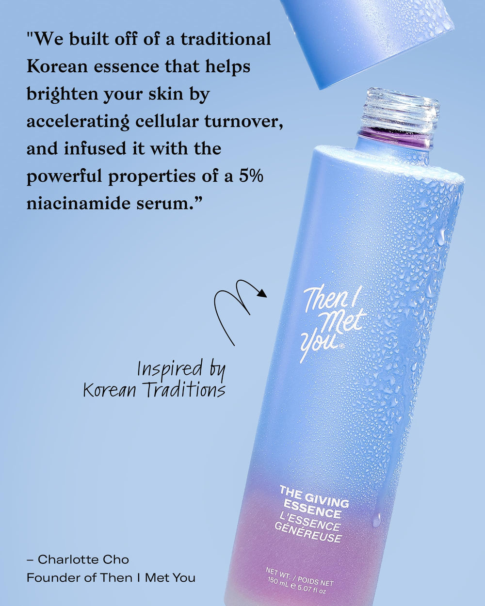 Then I Met You The Giving Essence application routine for daily glow