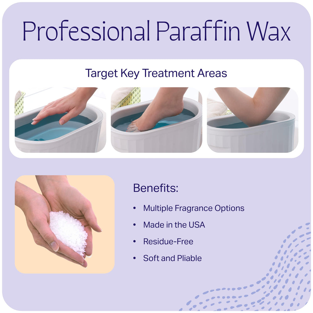 Therabath odorless and colorless paraffin wax with light tint for easy skin care