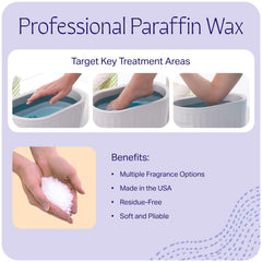 Therabath odorless and colorless paraffin wax with light tint for easy skin care