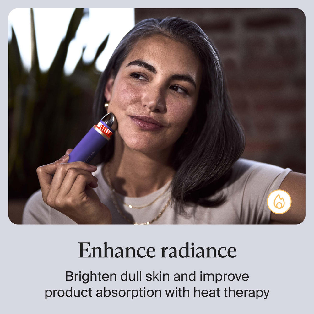 TheraFace face-roller providing a smooth glide for facial massage and absorption.