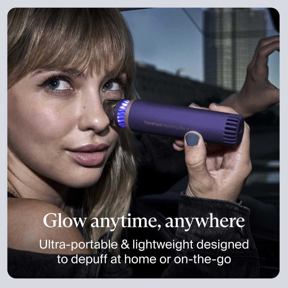 TheraFace skin-radiance focus helping boost glow after use.