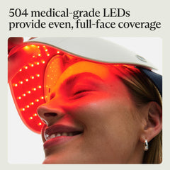 TheraFace Glo full-face coverage for even treatment